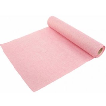 Chemin de Table Rose Pastel Métallisé