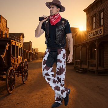 Déguisement de Cow-Boy Rodéo pour homme - Taille au choix