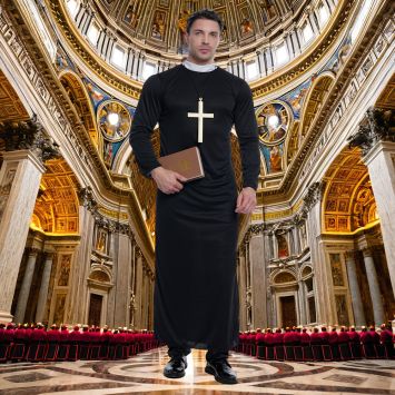 Déguisement de Curé pour homme - Taille au choix