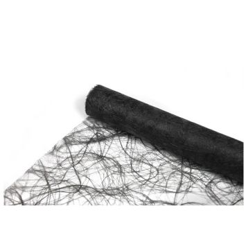 Chemin de Table Intissé 30 cm x 5 M – Noir | jourdefete.com