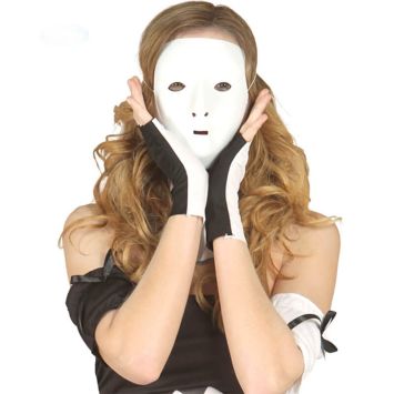 Masque blanc à décorer
