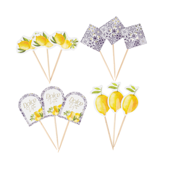 12 pics en bois - 8,5 cm - Collection Dolce Vita