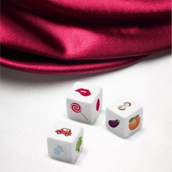 Jeu de 3 dés coquins - Saint-Valentin - Collection Chéri Chérie