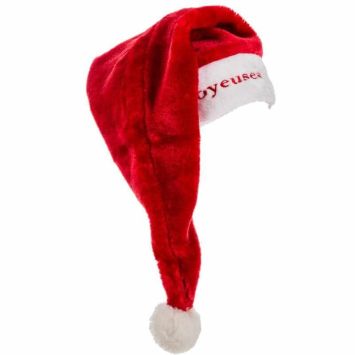 Bonnet de Père Noël Géant et son texte brodé