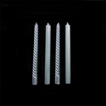 4 Bougies Chandelles - Argent