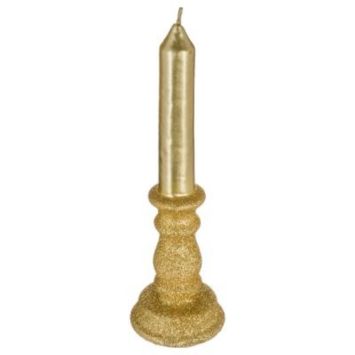 Bougie en forme de Bougeoir - Or