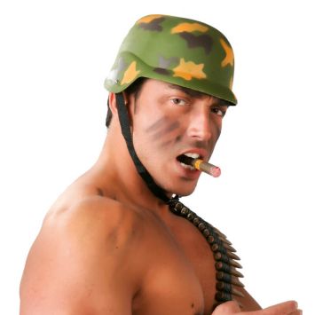 Casque militaire camouflage