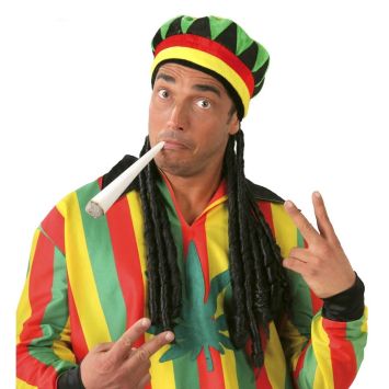 Bonnet avec Dreadlocks Jamaïcain