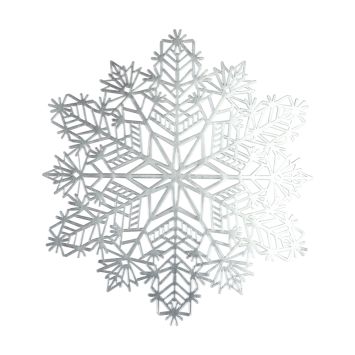 Set de table de Noël en forme de flocon de neige - 38 x 38 cm - Couleur au choix