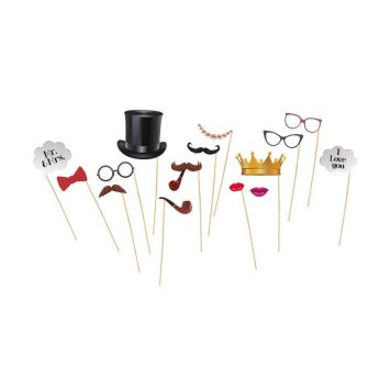 Pack Photo Booth "Vintage" - 15 Pièces