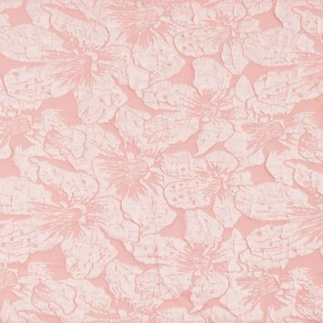 Chemin de table avec fleurs de lys - 28 cm x 3 m - Couleur au choix