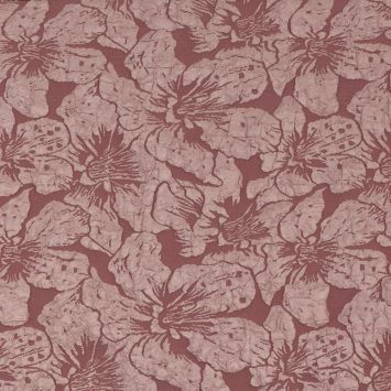 Chemin de table avec fleurs de lys - 28 cm x 3 m - Couleur au choix