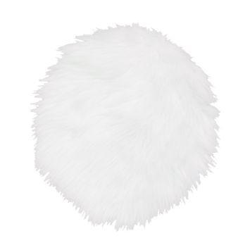 Set de Table en Fausse Fourrure - Blanc