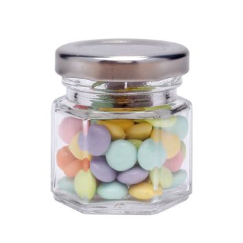 Mini confiturier en verre Transparent