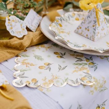 16 Serviettes - Collection Mimosa