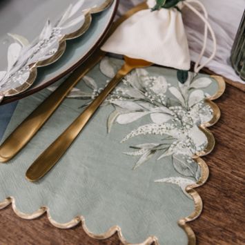 16 serviettes en papier FSC® - 33 x 33 cm - Collection Greenery