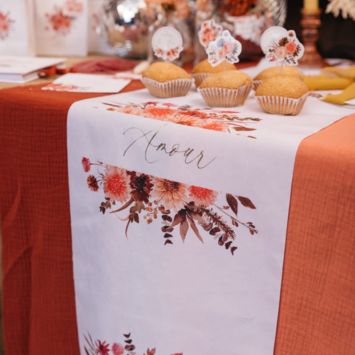 Chemin de table "Amour" - 28 cm x 5 m - Collection Time to Disco