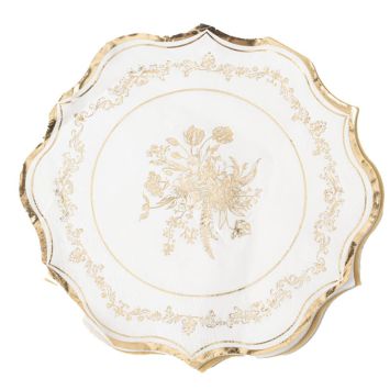 De jolies serviettes en blanc et or avec la collection Vintage| jourdefete.com