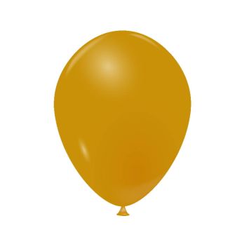 20 ballons opaques 25 cm moutarde | jourdefete.com