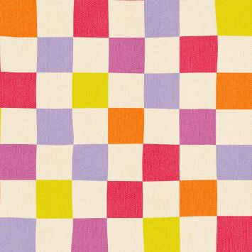 20 serviettes cocktail en papier - 25 x 25 cm - Avant-garde "Check Up Candy"