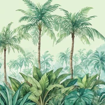 20 serviettes en papier - 33 x 33 cm - Avant-garde "Palm Island" - Couleur au choix