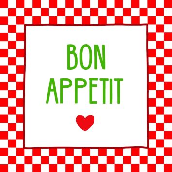 20 serviettes en papier - 33 x 33 cm - Atelier "Bistro"