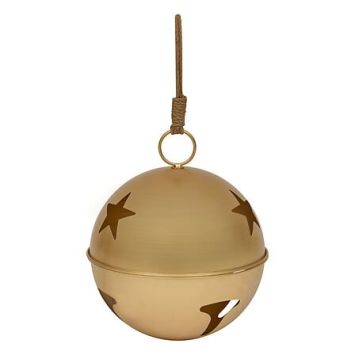 Grelot de Noël en métal à suspendre - Diamètre 40 cm - Couleur au choix