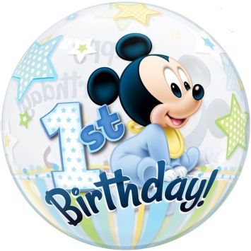 Ballon en Latex - Mickey - Premier Anniversaire