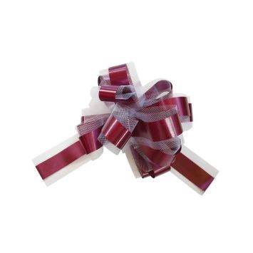 5 Noeuds automatiques en tulle - Bordeaux