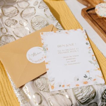 24 stickers "Merci" FSC® - Diamètre 5 cm - Collection Daisy