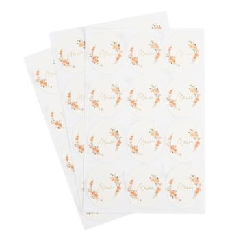 De jolis stickers fleuris à coller lors de votre événement | jourdefete.com