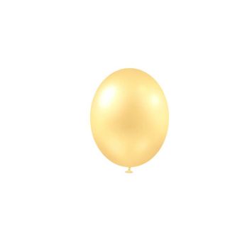 25 Ballons de baudruche métallisés - Ivoire | jourdefete.com