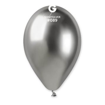 25 ballons shiny couleur argentée de 33 cm | jourdefete.com