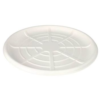 25 plateaux en canne à sucre pure pour fruits de mer - Diamètre 47 cm