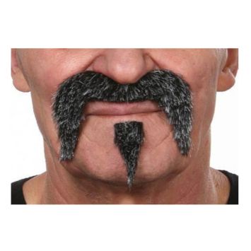 Moustache et bouc "Far West" - Poivre et Sel