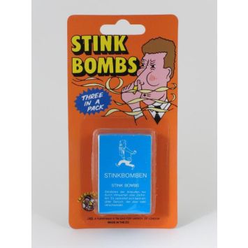 Lot de trois Bombes Puantes - Réservées aux adultes