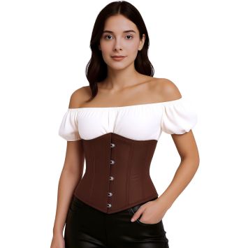Corset brun pour femme - Taille au choix