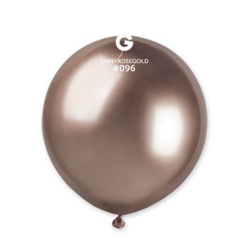 3 ballons shiny couleur rose gold de 48 cm | jourdefete.com