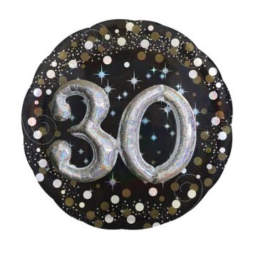 Ballon Métallique Hélium - 30 ans 