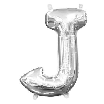 Ballon à air Lettre "J" - Argenté
