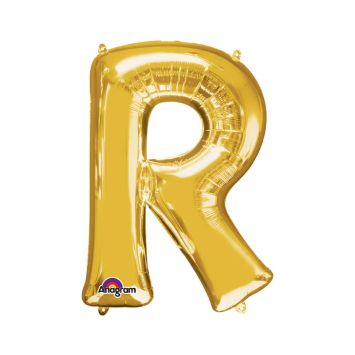 Ballon à air Lettre "R" - Or