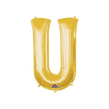 Ballon à air Lettre "U" - Or