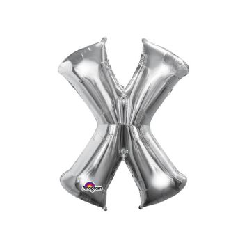 Ballon à air Lettre "X" - Argenté