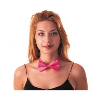 Véritable Noeud Papillon - Rose Fluo