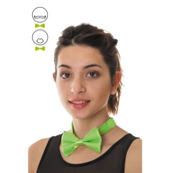 Véritable noeud papillon - Vert fluo