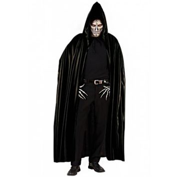 Cape avec Capuche Noire Adulte