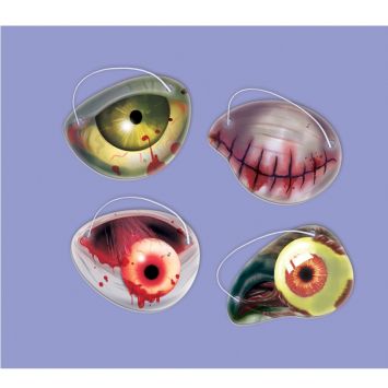 Pack de 16 cache-oeil monstrueux - Collection "Pumpkin"