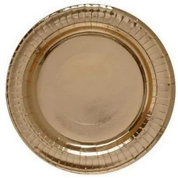 4 assiettes en carton luxueuses - Diamètre 29 cm - Couleur au choix