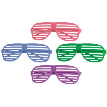 Sachet de 4 Lunettes à Lames - Multicolore | jourdefete.com