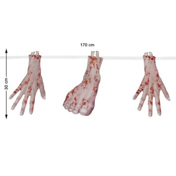  Guirlande Halloween - Restes Humains